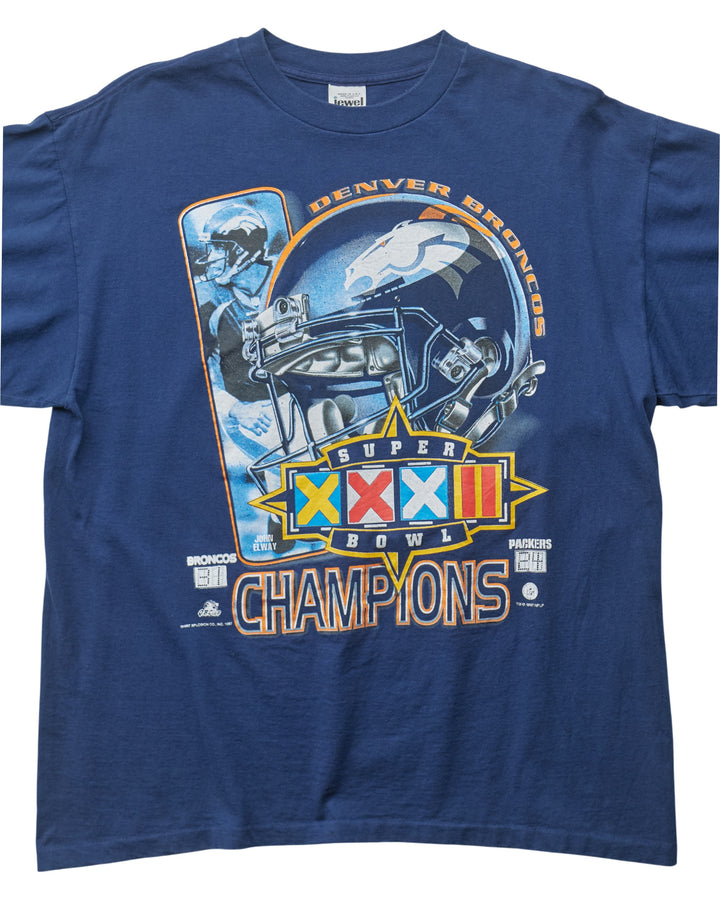 (XL) 1997 Denver Broncos Jewel Tones T-Shirt