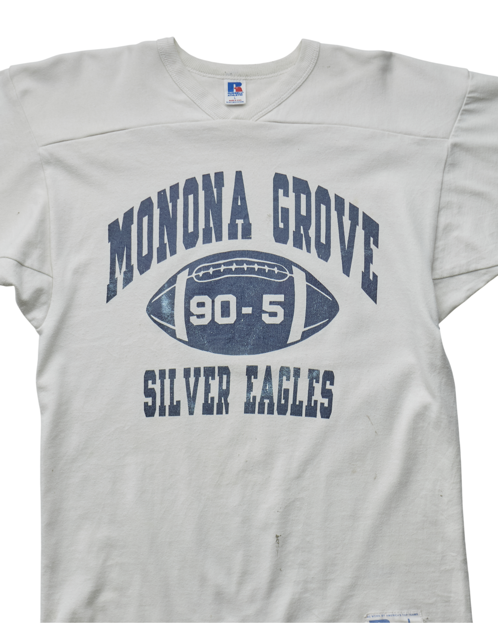 (L) 90s Monona Grove Silver Eagles Russell T-Shirt