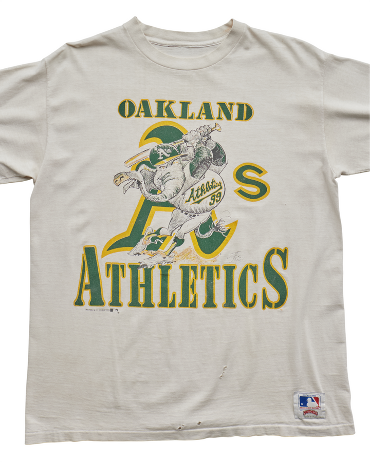 (M) 90s Oakland Athletics Nutmeg Mills T-Shirt