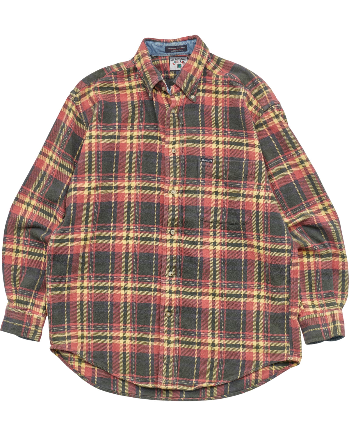 (2XL) 90s Faconnable Flannel