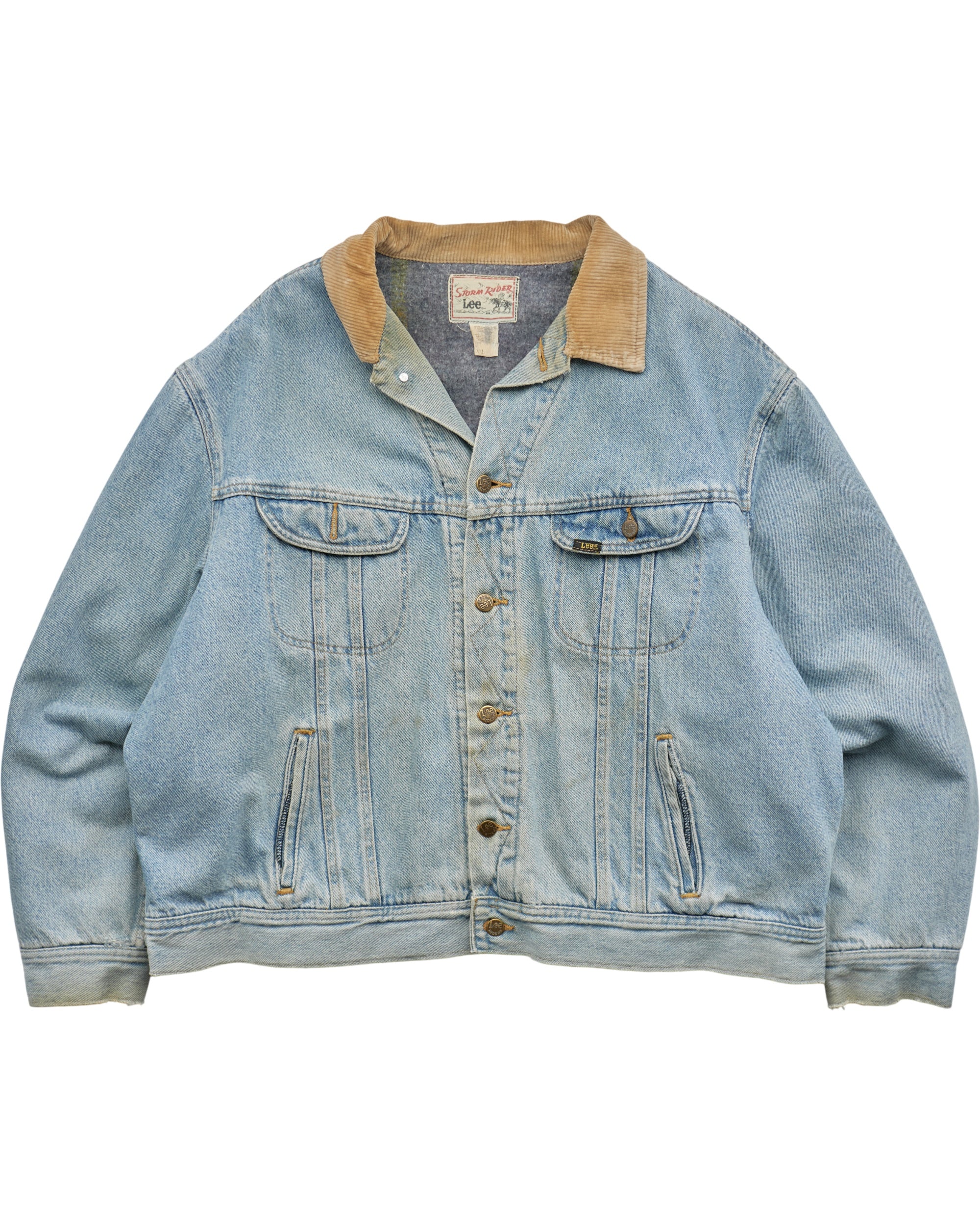 (2XL) 80s Storm Rider Lee Denim Jacket
